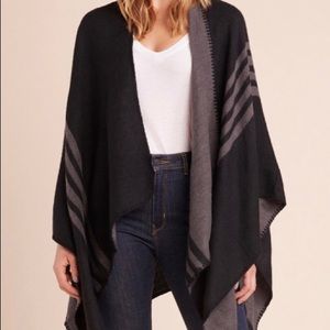 Black and Grey striped wrap